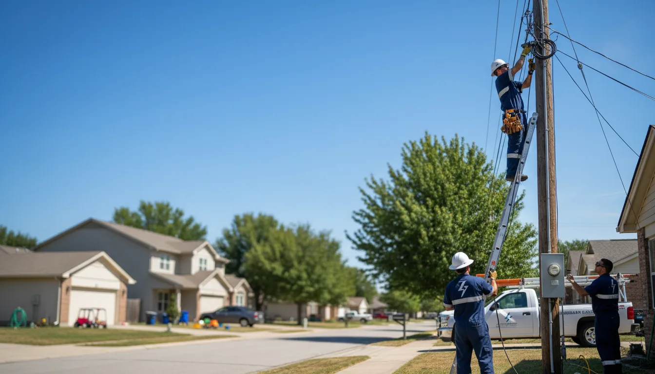 Residential electrician providing installation services in Perry, ME